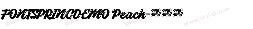 FONTSPRINGDEMO Peach字体转换